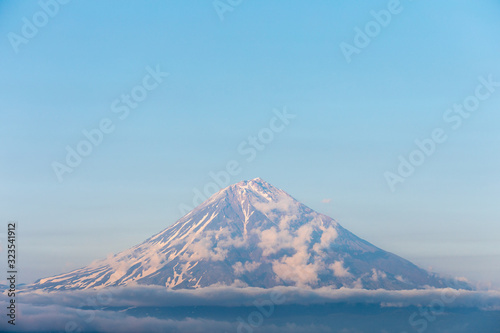 Koryaksky volcano, Kamchatka peninsula, Russia. An active volcano 35 km north of the city of Petropavlovsk-Kamchatsky. The absolute height is 3430 meters above sea level.