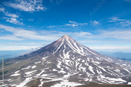 Koryaksky volcano  Kamchatka peninsula  Russia. An active volcano 35 km north of the city of Petropavlovsk-Kamchatsky. The absolute height is 3430 meters above sea level.