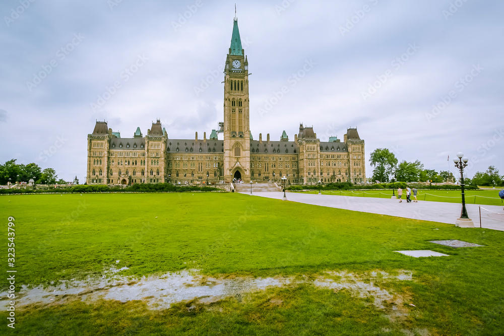 Ottawa, Canada, Aug 2015 - Parliament Hill is the home of the Parliament of Canada Ottawa, Canada, Aug 2015 - Parliament Hill is the home of the Parliament of Canada