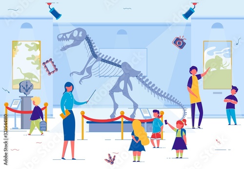 Elementary School Kids in Local Historical Museum