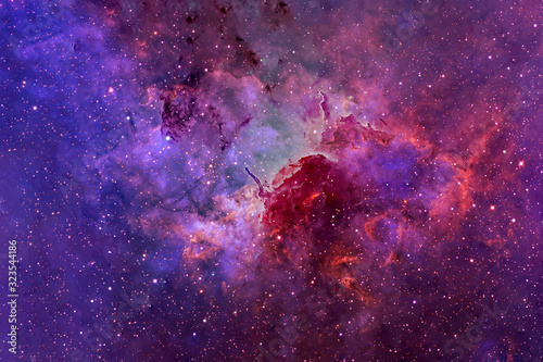 Fototapeta Naklejka Na Ścianę i Meble -  A beautiful bright galaxy, in deep space. Elements of this image were furnished by NASA.