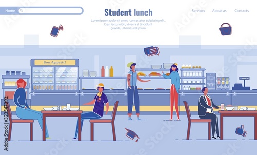 Student Lunch Program Design for Landing Page