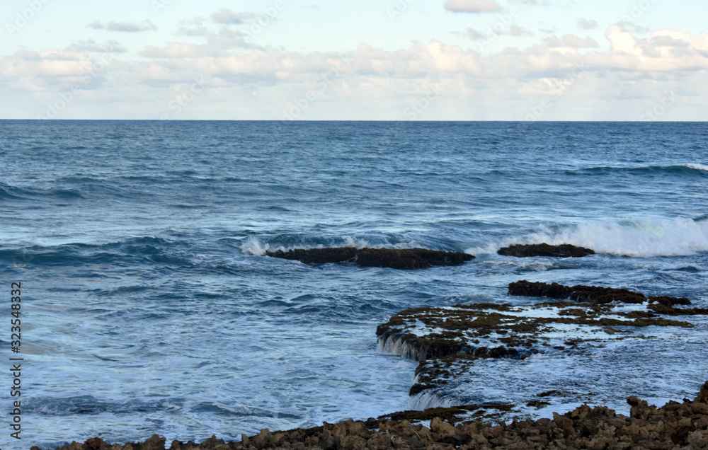 waves on shore of the sea waves on shore of the sea