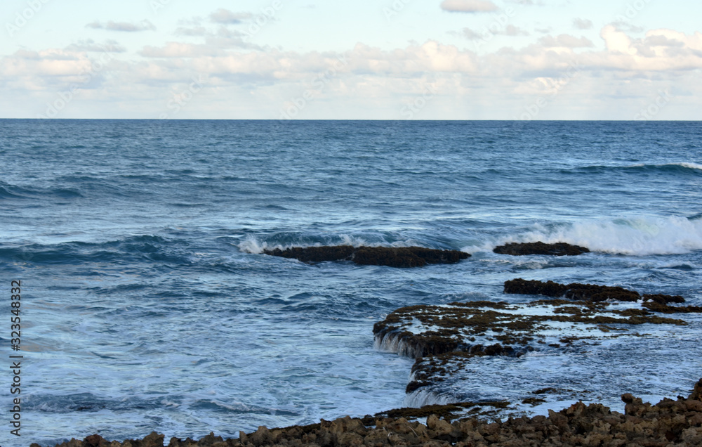 waves on shore of the sea