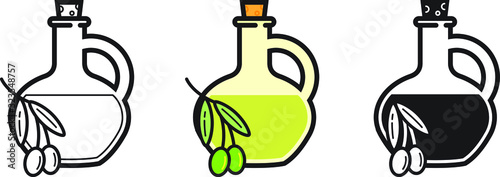 Olive oil icon, vector illustration