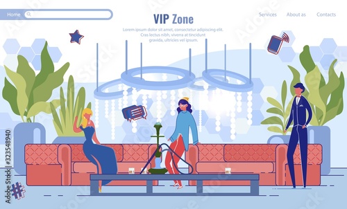 Vip Zone Waiting Room Lounge Area Webpage Design