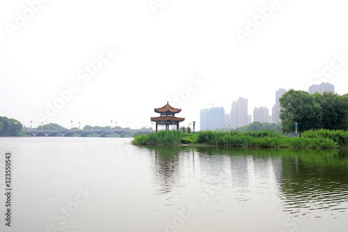 Pavilion in Beihe Park, Luannan County, Hebei Province, China © zhang yongxin
