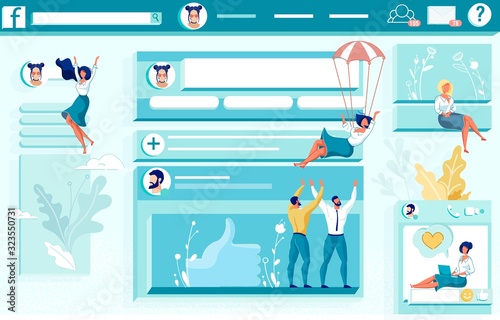 Sociable Girls Page on Popular Networking Website