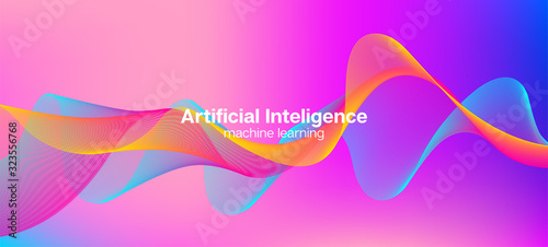 Flying Particles Distressed Purple Vector. Big Data Neon Wallpaper. 3D 
