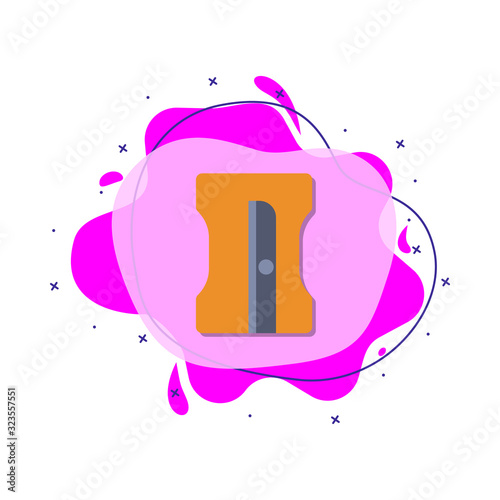 Pencil sharpener colored icon. Simple color vector of education icons for ui and ux, website or mobile application