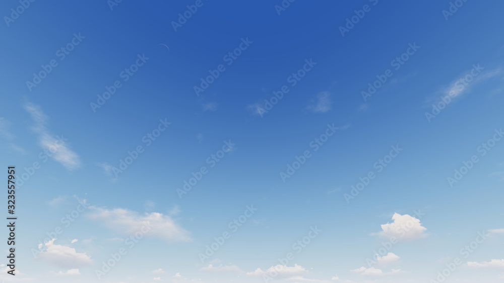 Fototapeta premium Cloudy blue sky abstract background, blue sky background with tiny clouds