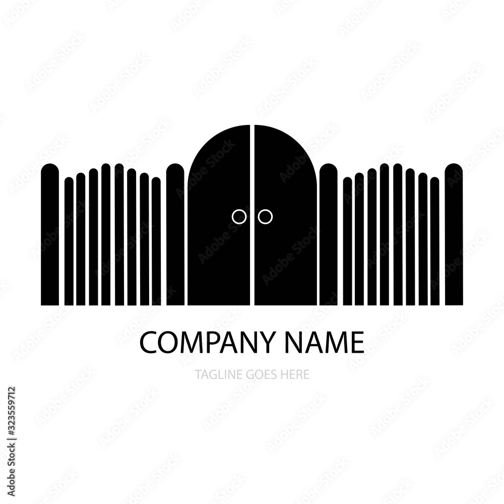 gate logo vector Stock Vector | Adobe Stock