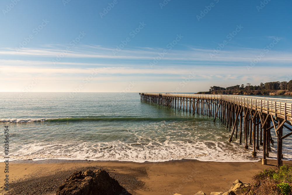 Scenic view of a beach near Carmel by the Sea, California