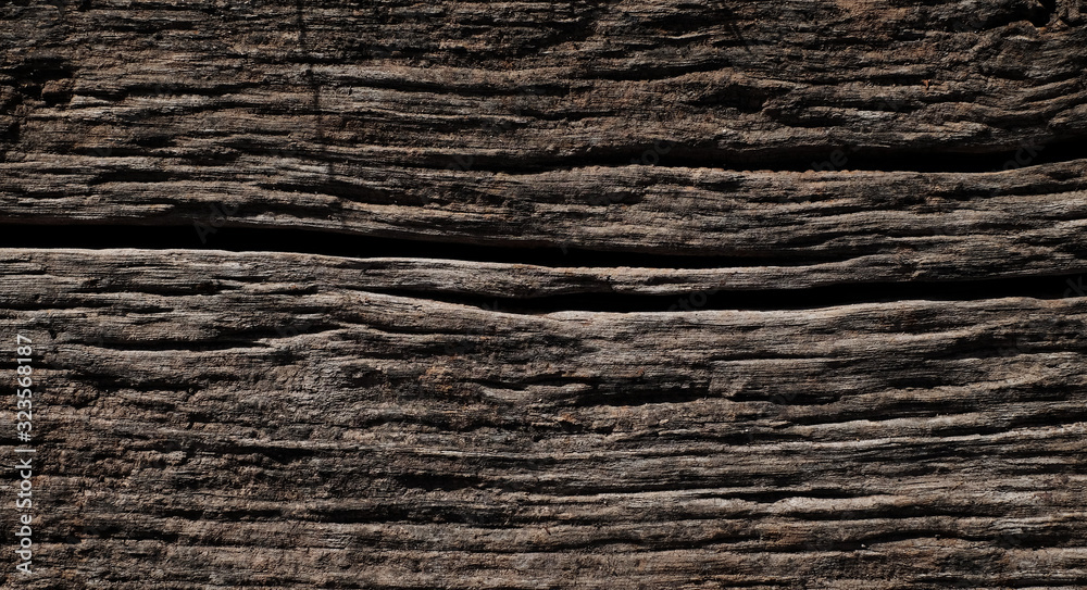 Dark natural wood texture, weathered timber surface background. Dark natural wood texture, weathered timber surface background.