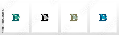 Water Coming Out From Letter Logo Design B