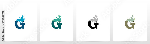 Water Coming Out From Letter Logo Design G