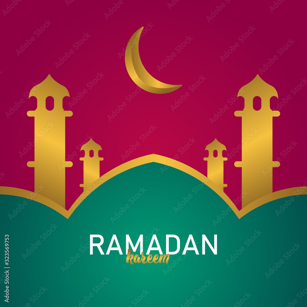 Ramadan Kareem Vector Template Design Illustration