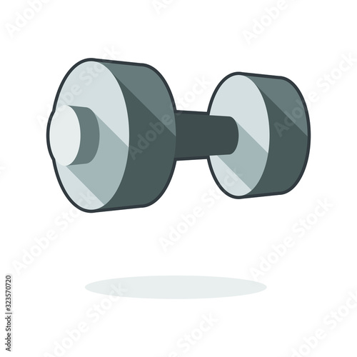 Dumbbell isolated vector