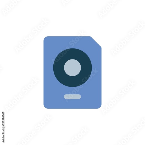 Free Download disc file icon. Perfect for application, web, logo and presentation template. icon design flat style - GFXLoad