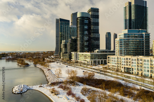 Photography Humber Bay Shores Park Toronto Ontario Canada winter season snow