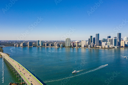 Aerial Photo Brickell Miami FL USA © Felix Mizioznikov