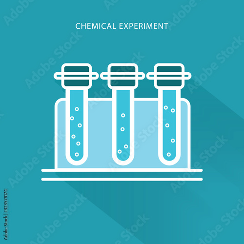 Test tube stand icon. Outline test tube stand vector icon