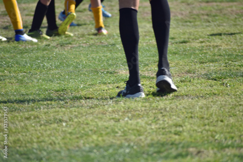 Legs with Soccer Socks