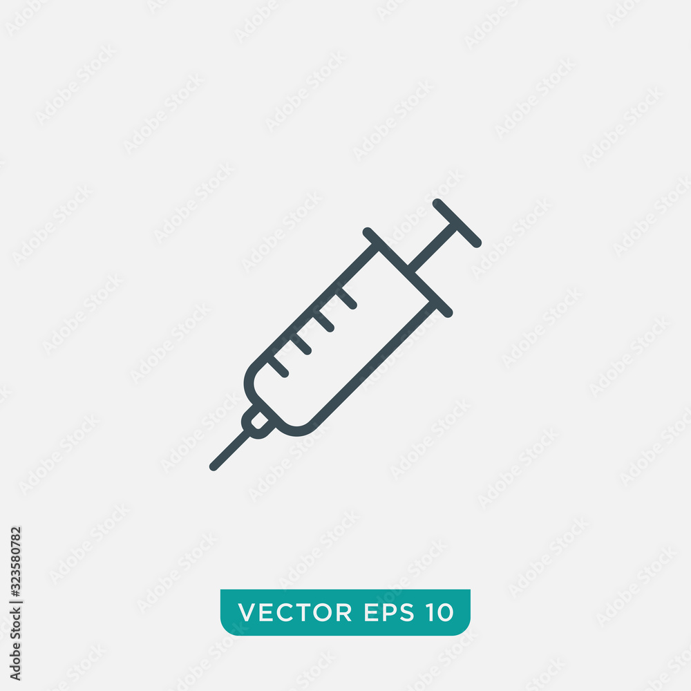 Syringe Icon Design, Vector EPS10