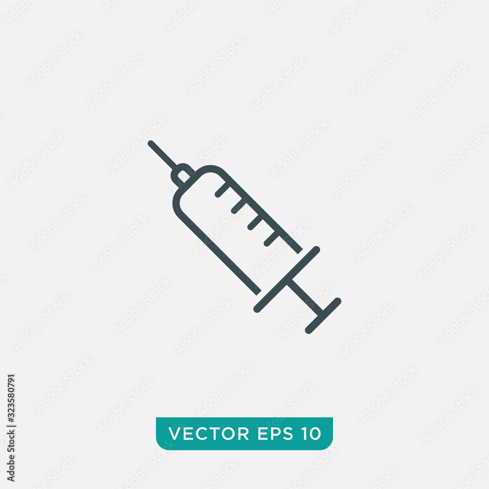 Syringe Icon Design, Vector EPS10 Syringe Icon Design, Vector EPS10