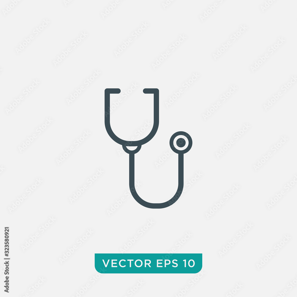 Stethoscope Icon Design, Vector EPS10 Stethoscope Icon Design, Vector EPS10