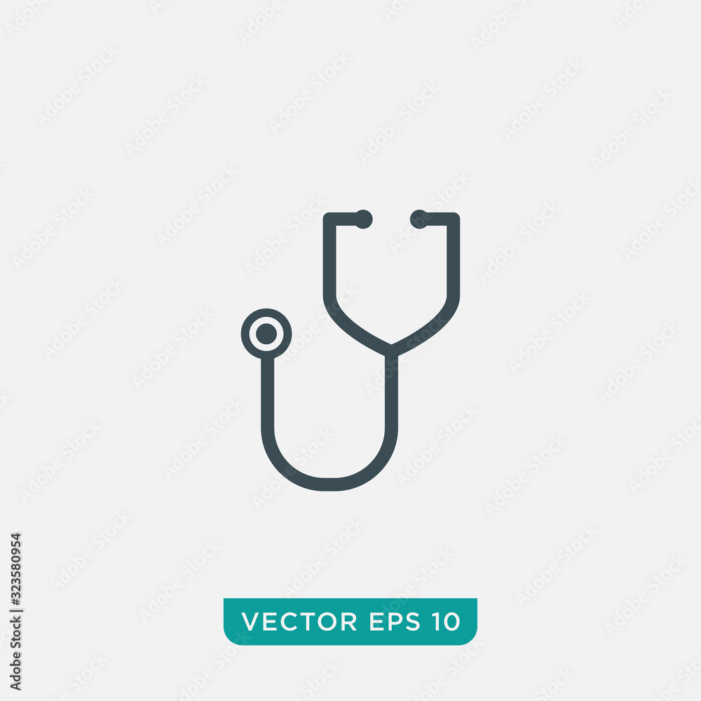 Stethoscope Icon Design, Vector EPS10 Stethoscope Icon Design, Vector EPS10
