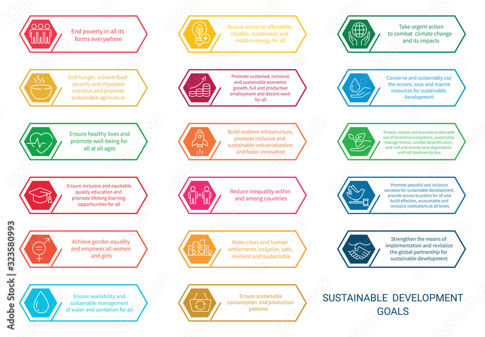 Icons Set .Sustainable Development Goals. Icons Set .Sustainable Development Goals.