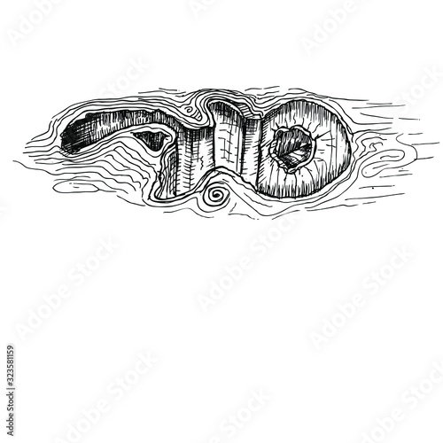  big hole in the earth, illustration