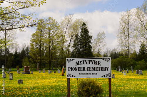 McIntyre Pioneer Cemetery in Grey Highlands Ontario Canada photo