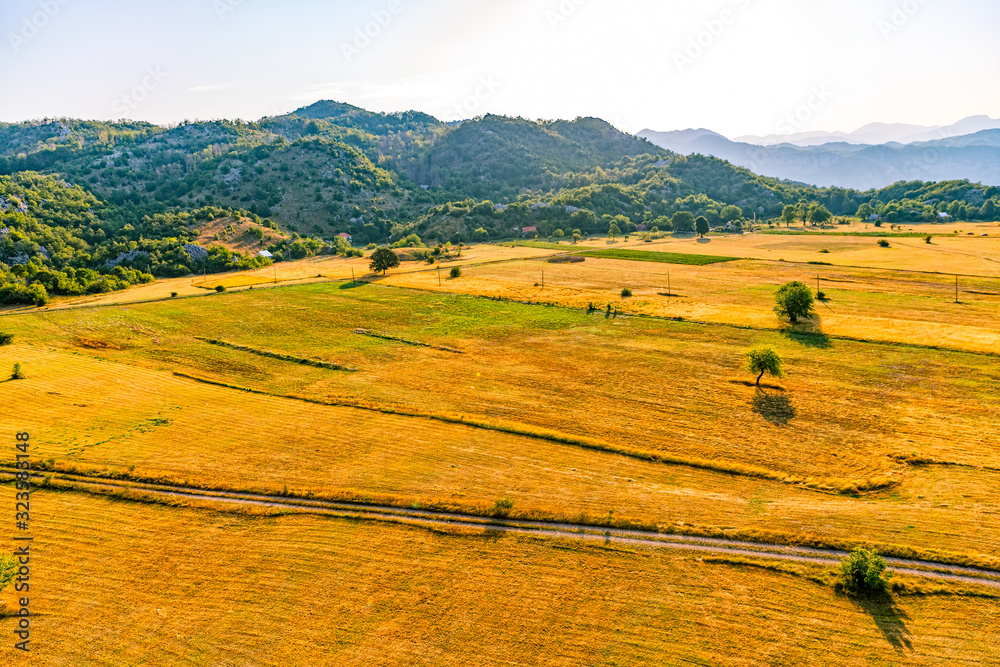 Montenegro summer morning nature - aerial