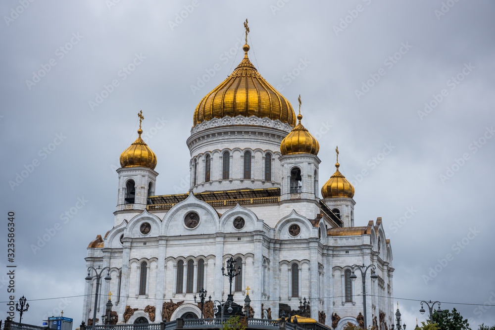 The Cathedral of Christ the Saviour is a Russian Orthodox cathedral in Moscow, Russia, on the northern bank of the Moskva River, a few hundred metres southwest of the Kremlin.