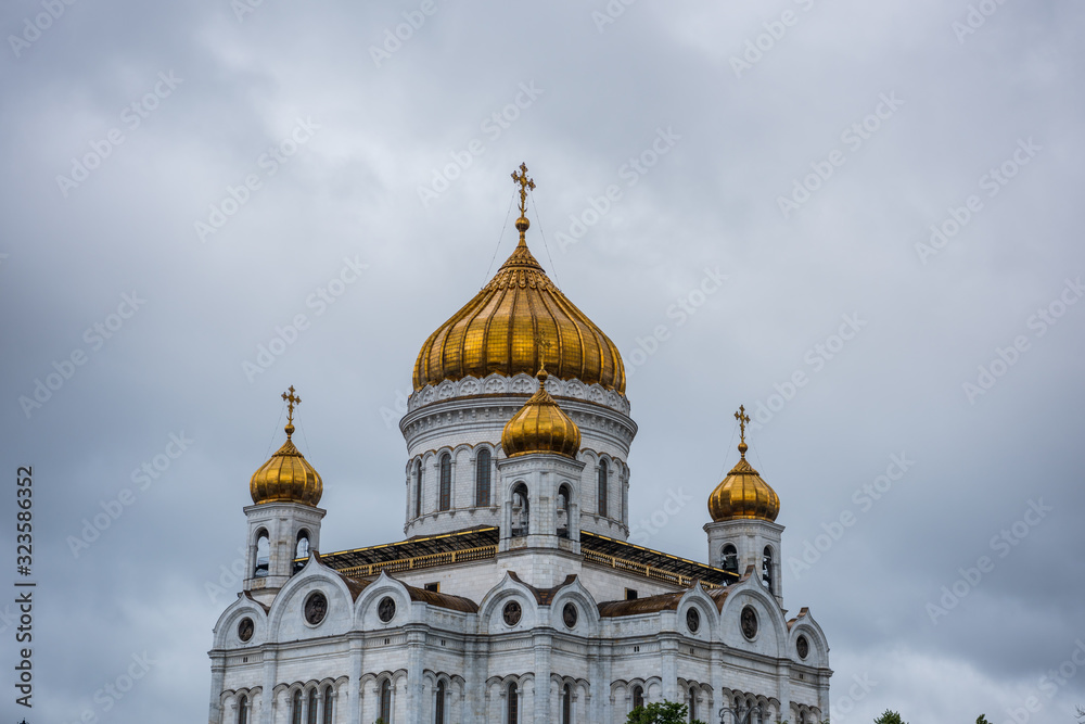 The Cathedral of Christ the Saviour is a Russian Orthodox cathedral in Moscow, Russia, on the northern bank of the Moskva River, a few hundred metres southwest of the Kremlin.