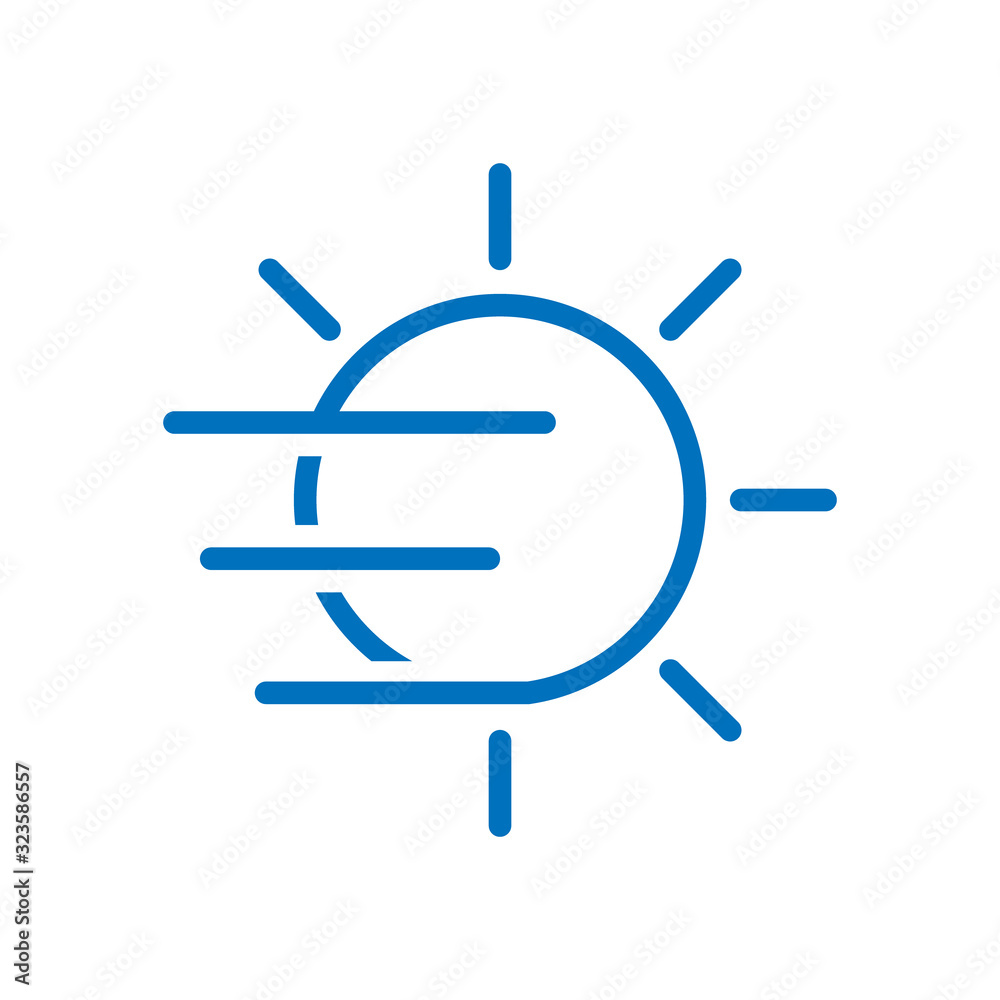 fog day icon vector fog day icon vector