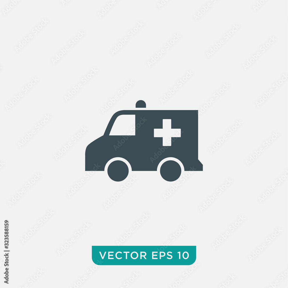 Ambulance Icon Design, Vector EPS10 Ambulance Icon Design, Vector EPS10