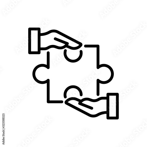 Simple solution line icon.