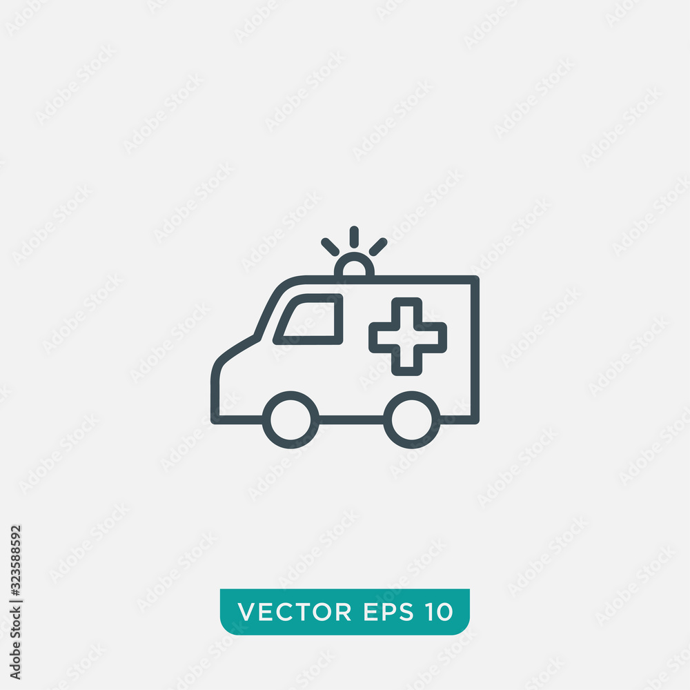 Ambulance Icon Design, Vector EPS10 Ambulance Icon Design, Vector EPS10