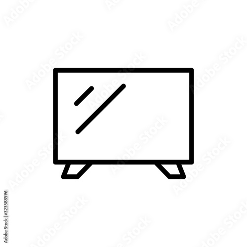 Simple TV line icon.