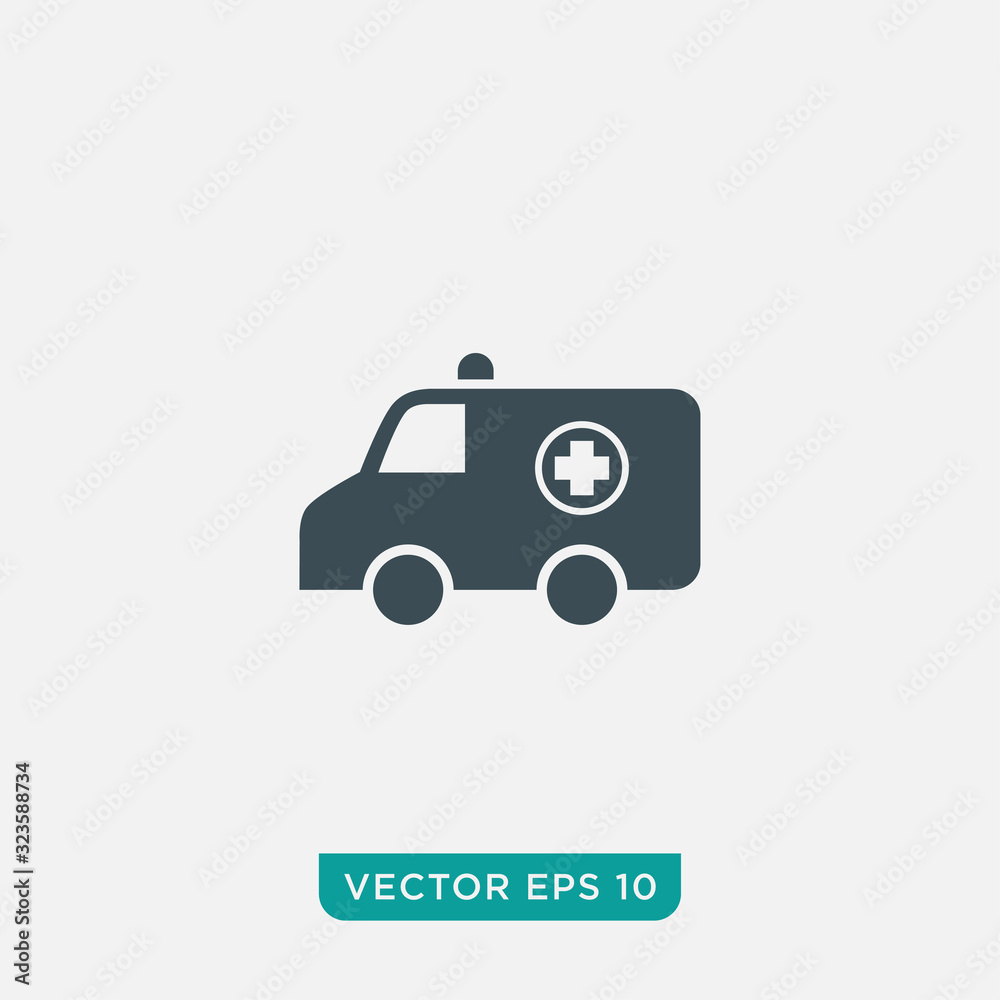 Ambulance Icon Design, Vector EPS10 Ambulance Icon Design, Vector EPS10