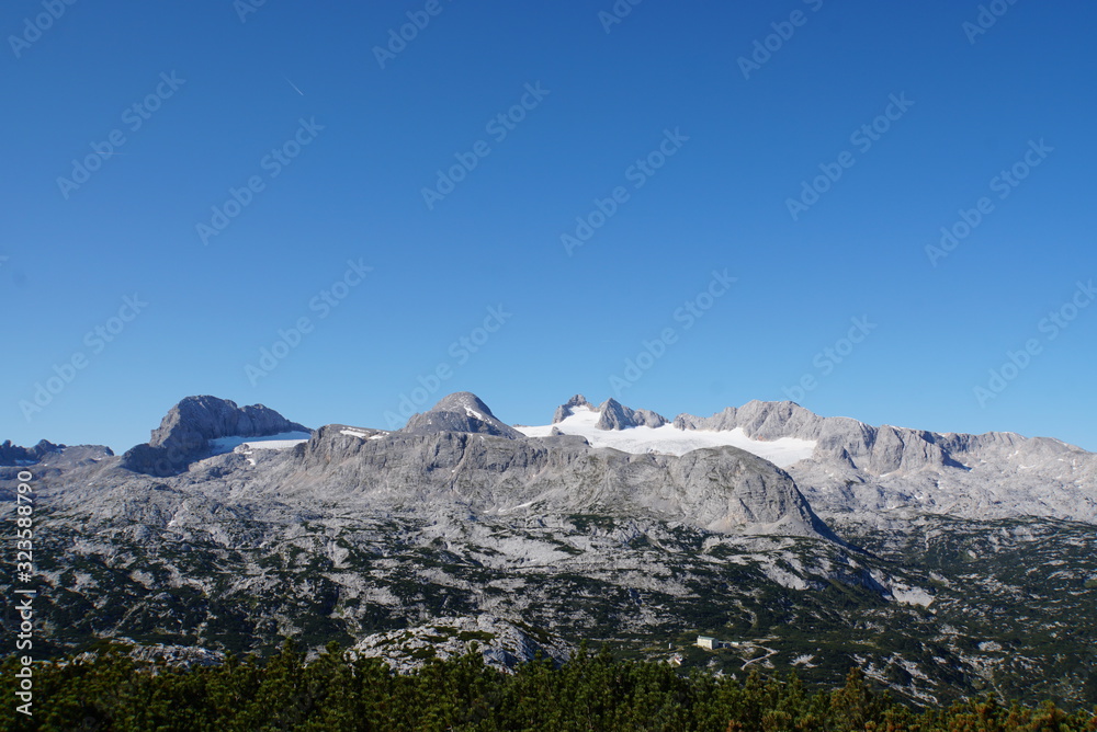 view of Dachstein mountains view of Dachstein mountains