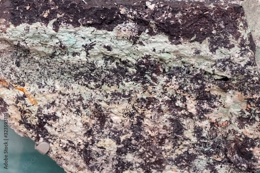 Tungsten ore. Mineral for the extraction of tungsten. Stock Photo