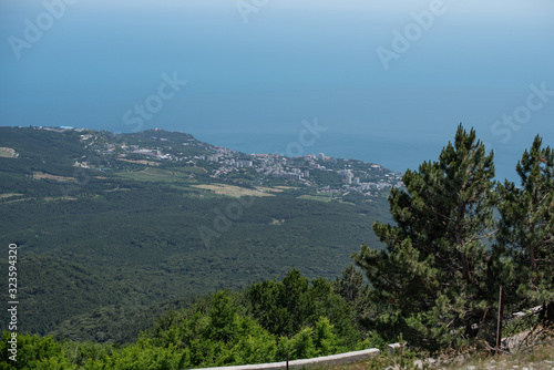 The view of Yalta from the mountain Ai-Petri, Crimea photo