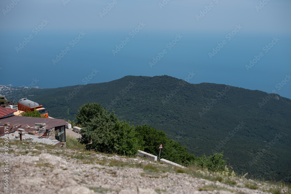 The view of Yalta from the mountain Ai-Petri, Crimea