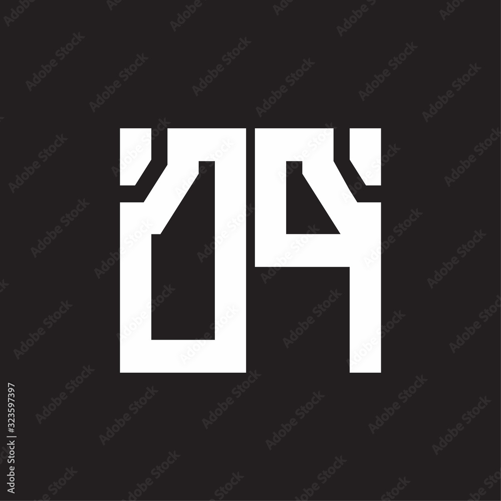 Fototapeta premium DP Logo with squere shape design template