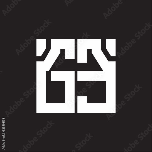 GE Logo with squere shape design template
