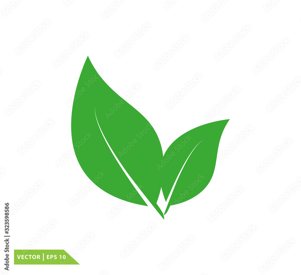 Leaf icon vector logo design template Leaf icon vector logo design template